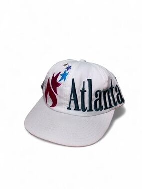 Vintage starter 1996 Atlanta Olympics wrap around embroidered snapback hat RARE